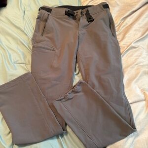 Columbia gray hiking pants camping granola girl outdoors pockets